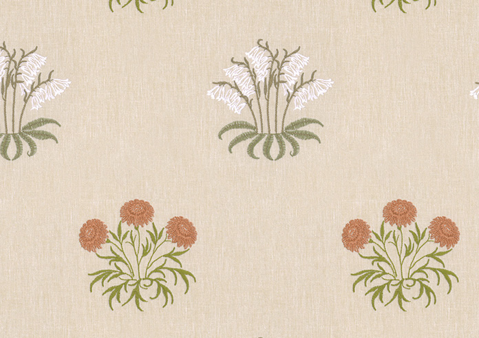 William Morris At Home Lily Flower Embroidery, Nettle - Twist&Fit Roman Blind - Image 8